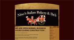 Desktop Screenshot of ninosbakery.com