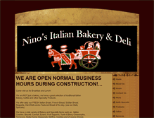 Tablet Screenshot of ninosbakery.com